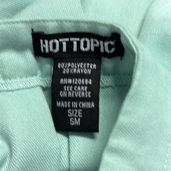 Hot Topic Mint White Pleated Mini Cheer Skirt Preppy Goth Anime Size Small - Picture 11 of 12